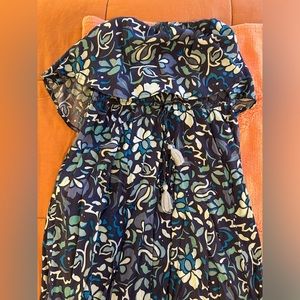 Floral strapless maxi